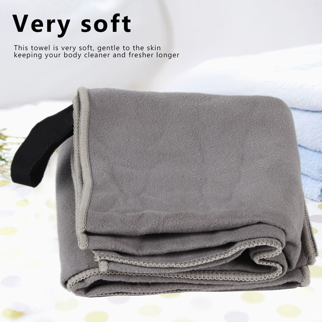 Super Absorbent & Quick Drying Large Towel for Sporting Camping Backpacking Swimming (Gray)