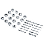 40Pcs M3-M12 Screw Nut Tap and Die Set with Wrenches and Thread Gauge Heavy Duty Hand Tools