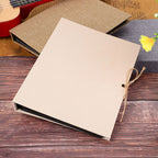 Creative Linen DIY Craft Card Album Scrapbook Simple Loose Leaf with Rope Strap 30 Pages(Beige)