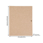 Creative Linen DIY Craft Card Album Scrapbook Simple Loose Leaf with Rope Strap 30 Pages(Brown)