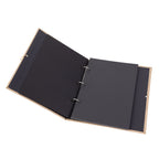 Creative Linen DIY Craft Card Album Scrapbook Simple Loose Leaf with Rope Strap 30 Pages(Brown)