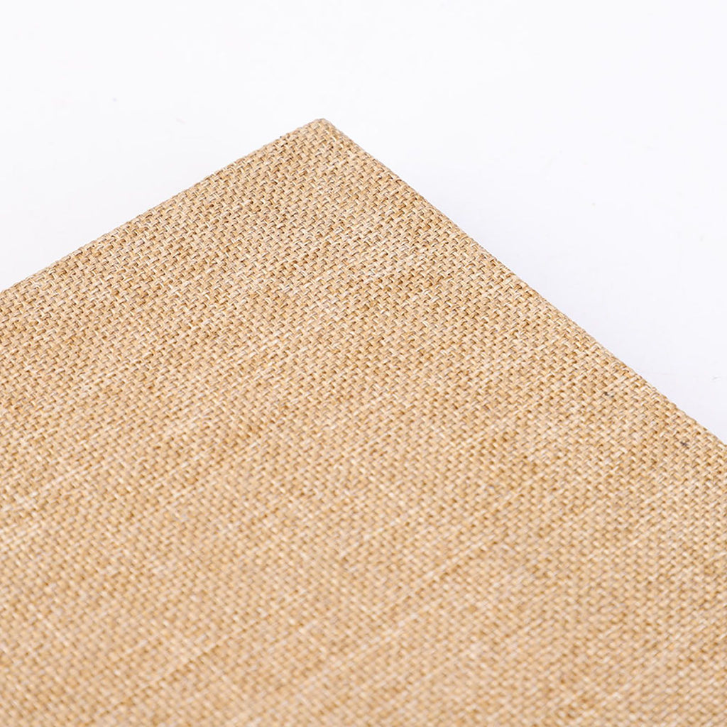Creative Linen DIY Craft Card Album Scrapbook Simple Loose Leaf with Rope Strap 30 Pages(Brown)