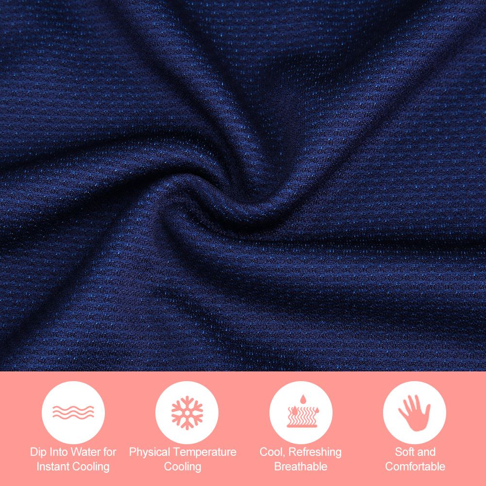 Super Breathable Cooling Effect Towel with Storage Bottle for Sports Gym Workout (Light Blue)
