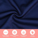 Super Breathable Cooling Effect Towel with Storage Bottle for Sports Gym Workout (Light Blue)