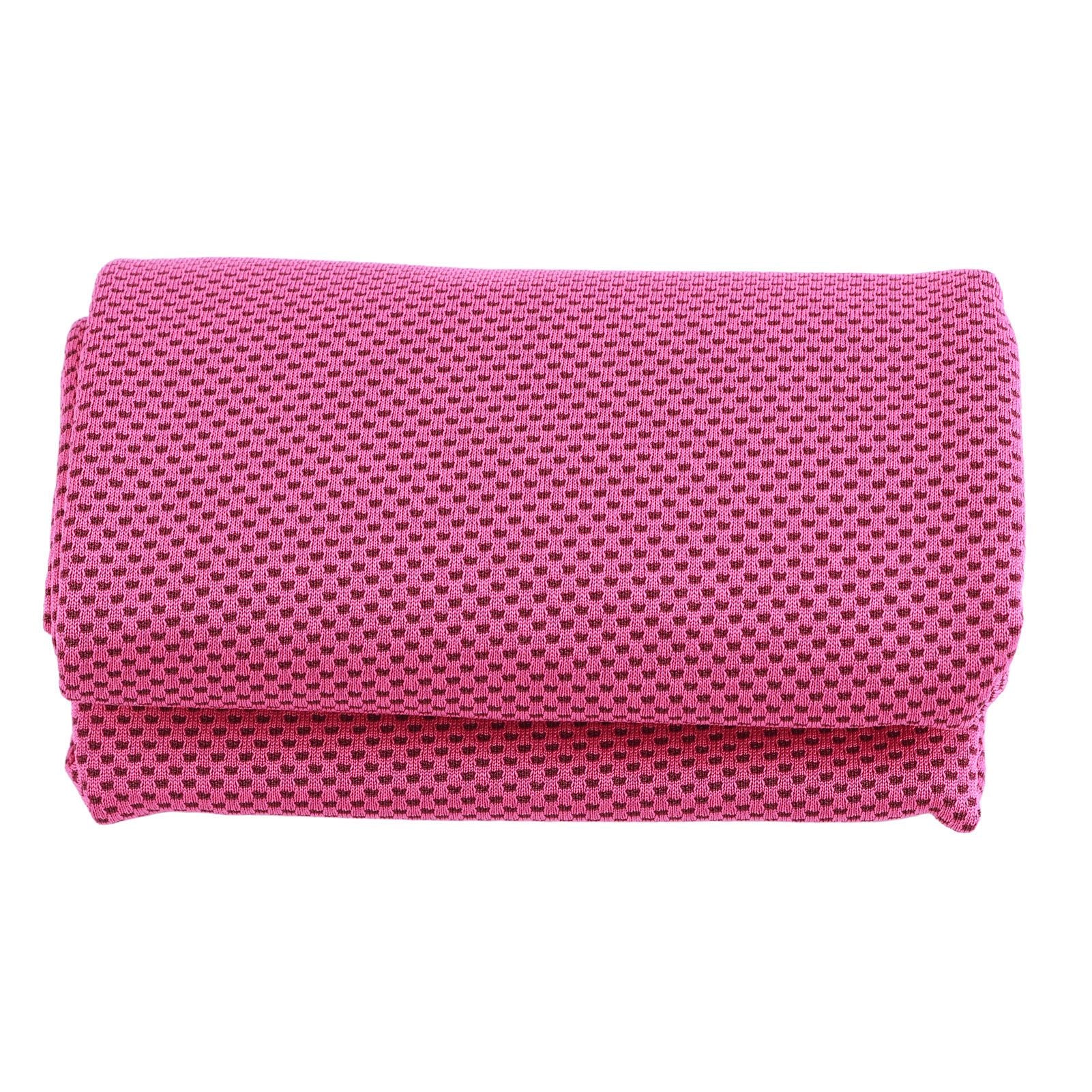 Super Breathable Cooling Effect Towel for Sports Gym Workout (Magenta)