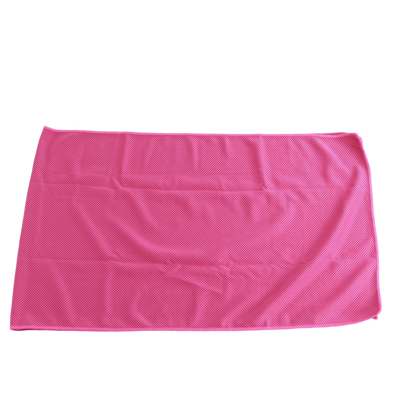 Super Breathable Cooling Effect Towel for Sports Gym Workout (Magenta)