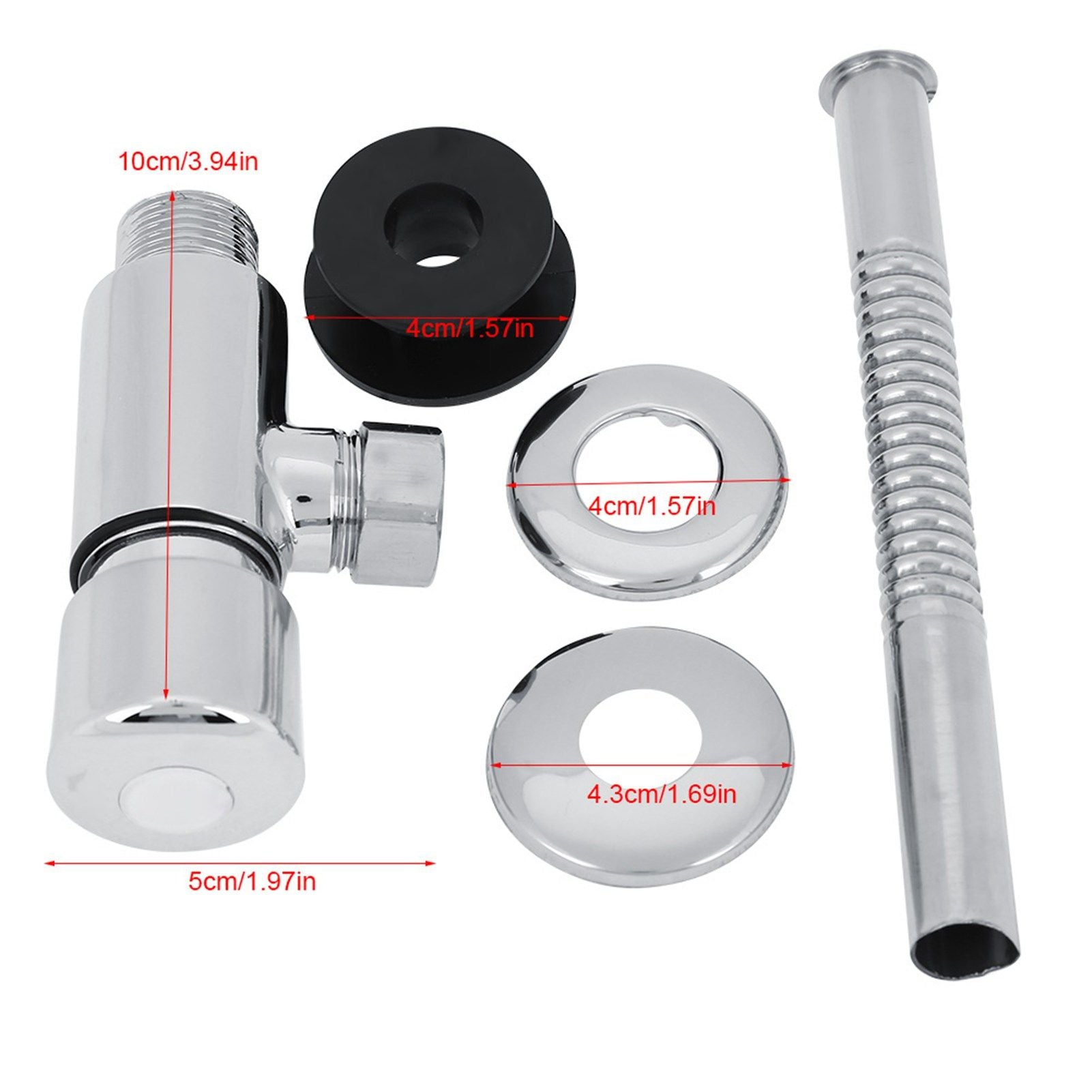Durable Zinc Alloy Flush Valve Office Hotel Bathroom Toilet Hand Pressing Flushing Tool