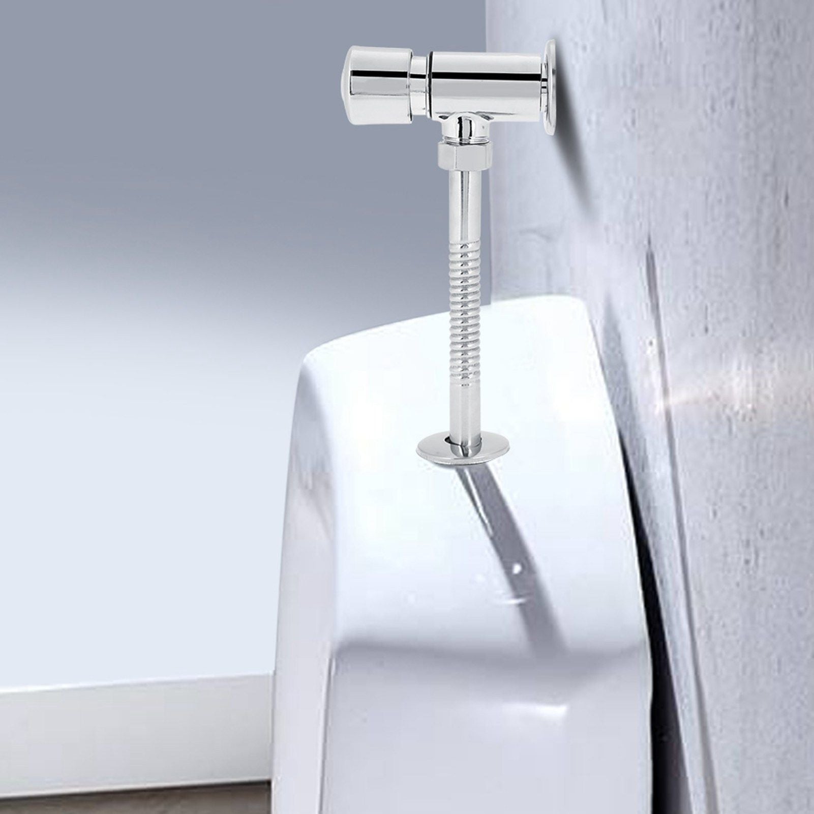 Durable Zinc Alloy Flush Valve Office Hotel Bathroom Toilet Hand Pressing Flushing Tool