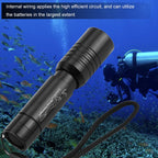 Handheld Zoomable Underwater 1200LM LED Diving Flashlight Waterproof Battery Power