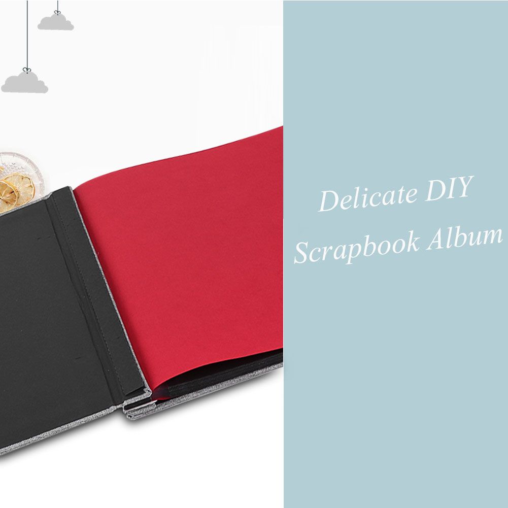 Simple Linen Cover DIY Self Adhesive Album Scrapbook Handmade Creative Craft 20 Pages #5