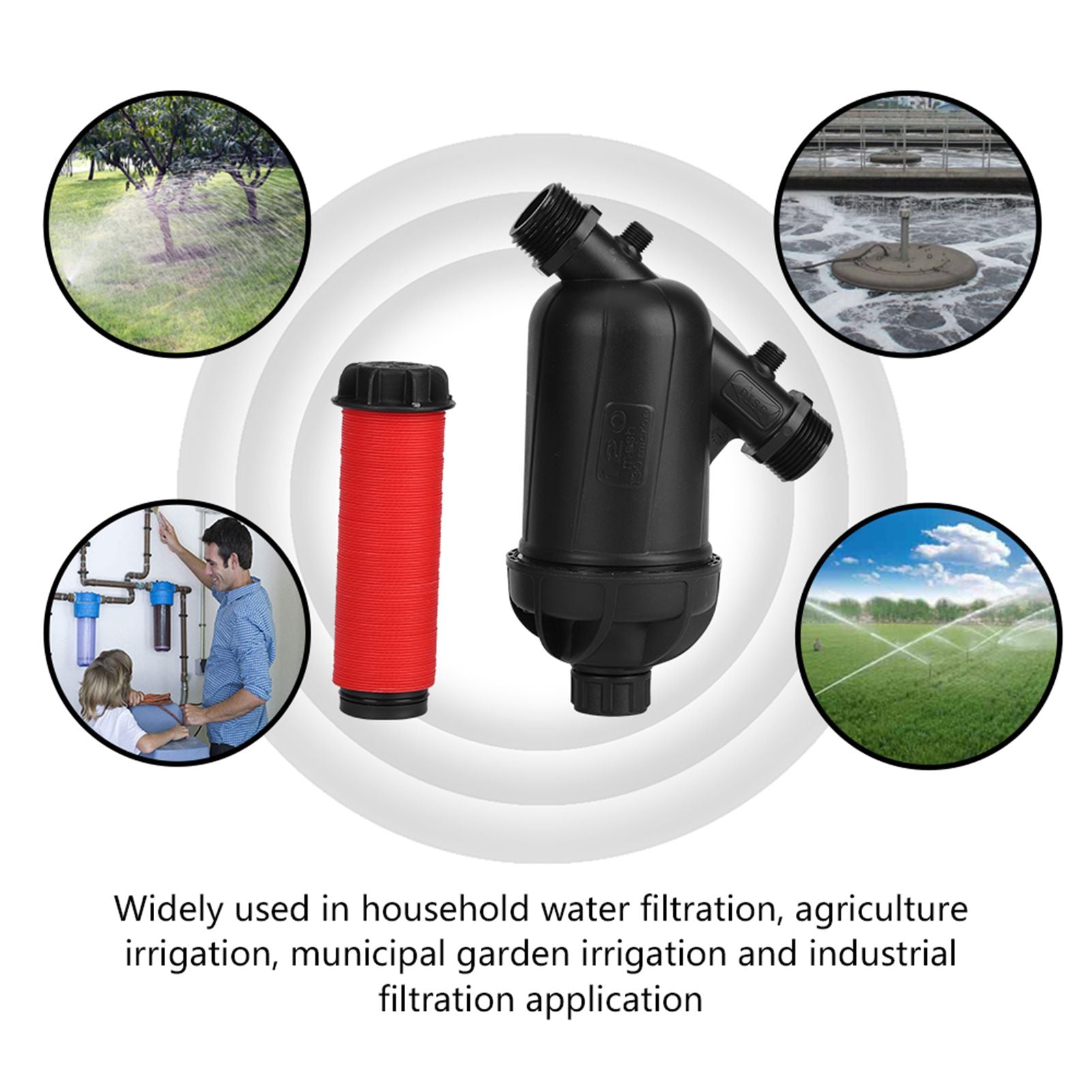 120 Mesh 130 Micron Level Disc Filter for Drip Irrigation Agriculture Garden Lawn Watering