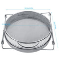 Stainless Steel Beekeeping Double Honey Sieve Strainer Extractor Filter Mesh Screen Equipment