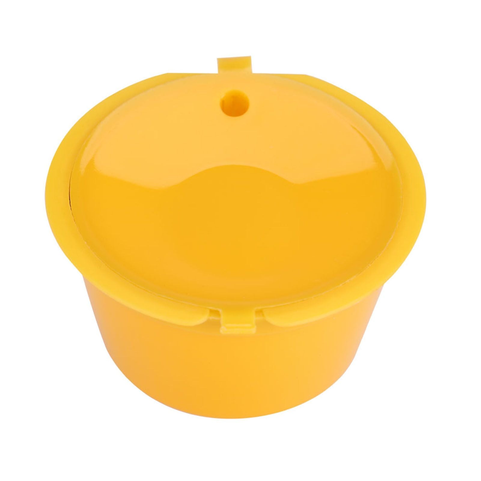 5Pcs Food Grade Pp 304 Stainless Steel Reusable Refillable Coffee Capsule Filter (Yellow)