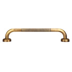 Antique Style Brass Carved Shower Tub Safety Grab Bar Wall Mounted Bathroom Accessories