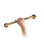 Antique Style Brass Carved Shower Tub Safety Grab Bar Wall Mounted Bathroom Accessories