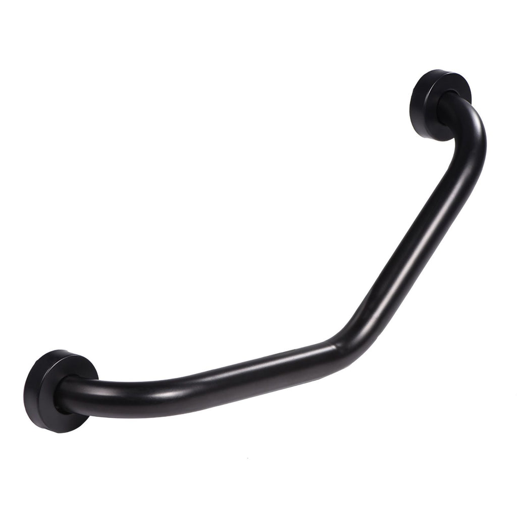 Stainless Steel Curved Shower Tub Safety Grab Bar Towel Rack Wall Mounted Bathroom Handrail