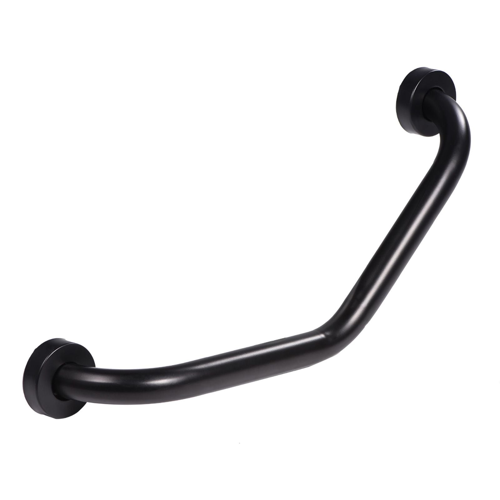 Stainless Steel Curved Shower Tub Safety Grab Bar Towel Rack Wall Mounted Bathroom Handrail