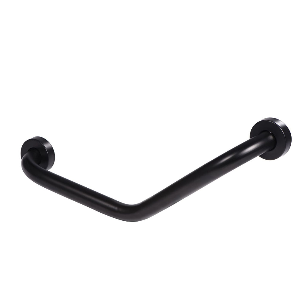 Stainless Steel Curved Shower Tub Safety Grab Bar Towel Rack Wall Mounted Bathroom Handrail