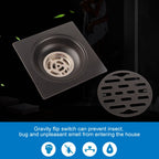 Thickened Stainless Steel Heavy Duty Home Bathroom Shower Deodorizing Waste Floor Drain