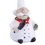 Creative Resin Kitchen Chef Figurine Decor House Restaurant Cafe Decorative Accessories Gift