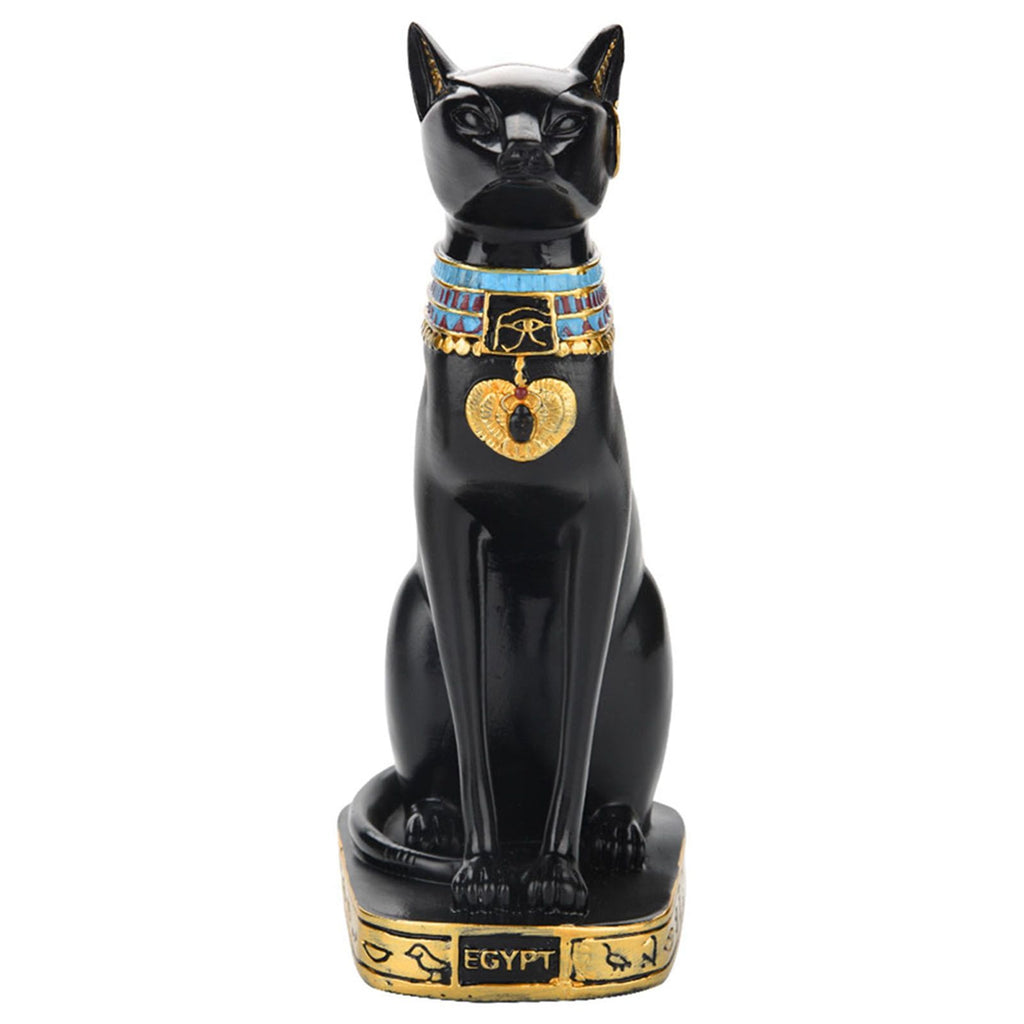 Egyptian Cat Resin Statue Figurine Household Room Ornament Crafts Gifts Home Decoration S