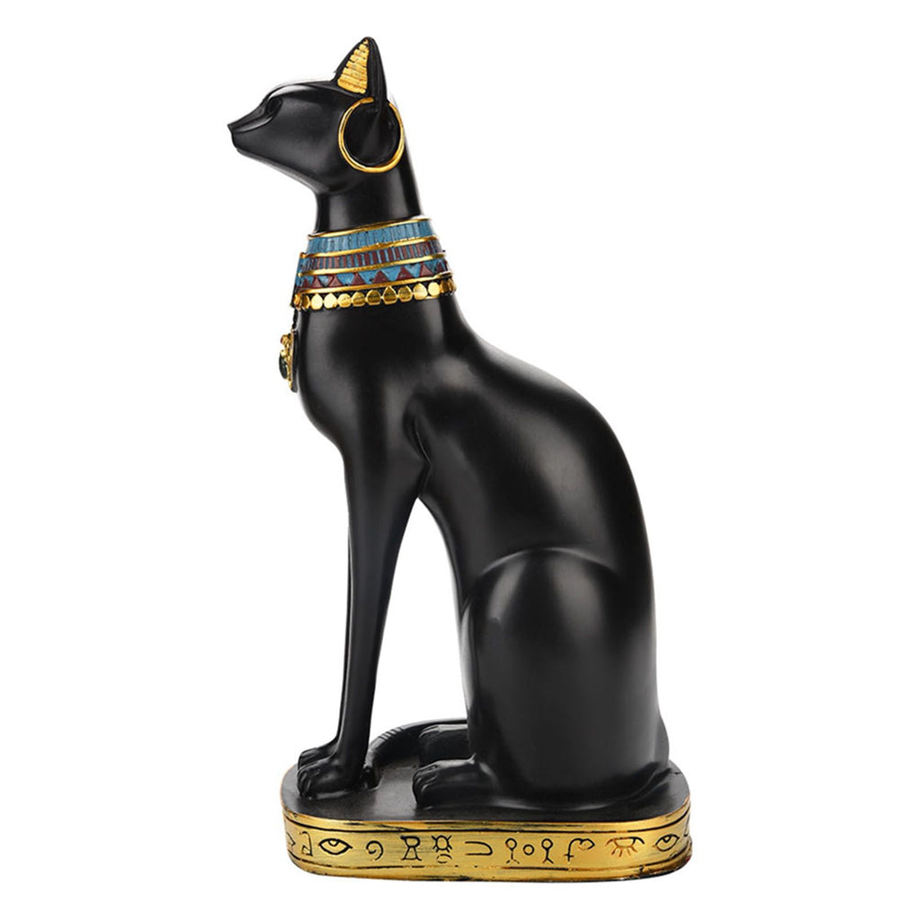 Egyptian Cat Resin Statue Figurine Household Room Ornament Crafts Gifts Home Decoration S