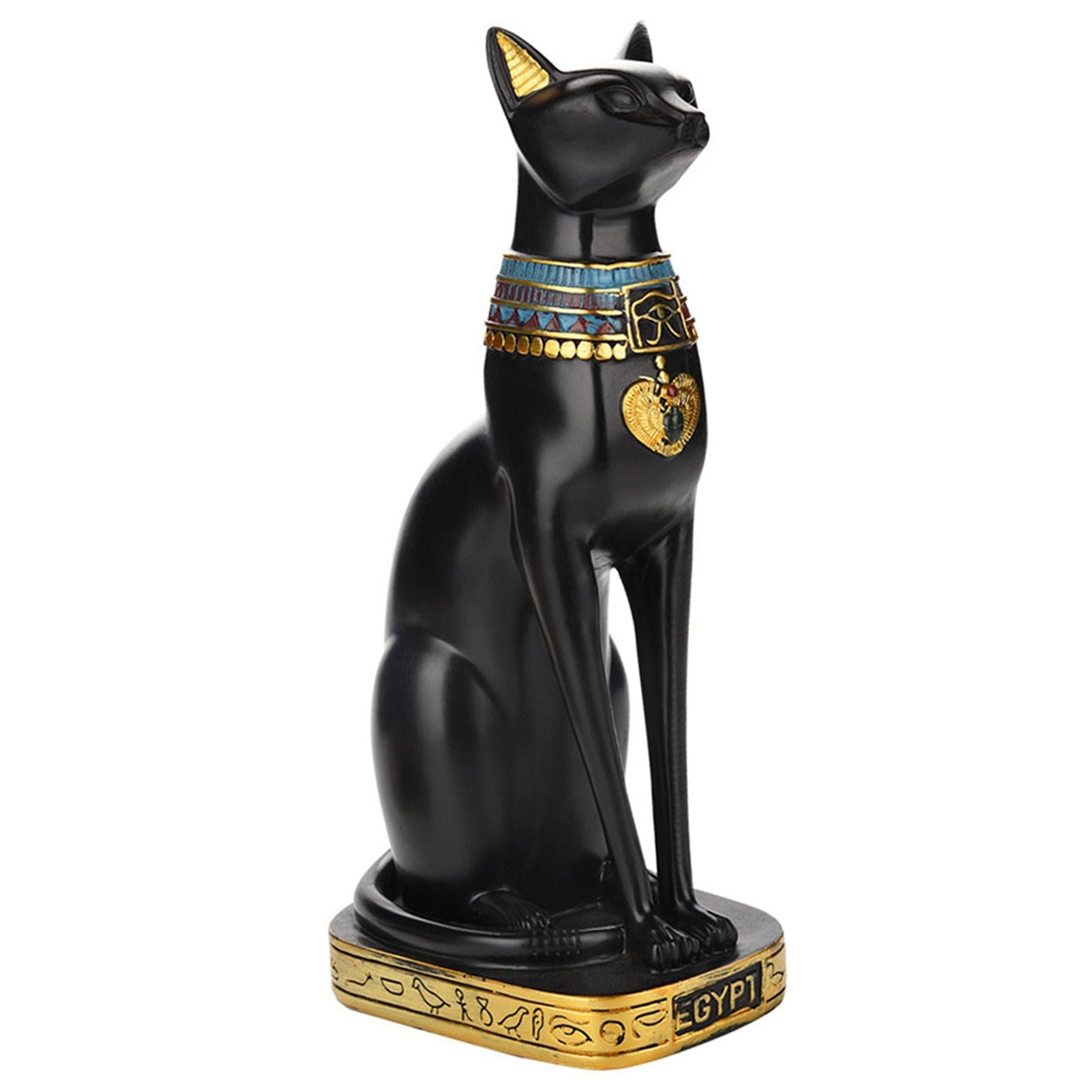 Egyptian Cat Resin Statue Figurine Household Room Ornament Crafts Gifts Home Decoration S