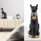 Egyptian Cat Resin Statue Figurine Household Room Ornament Crafts Gifts Home Decoration S
