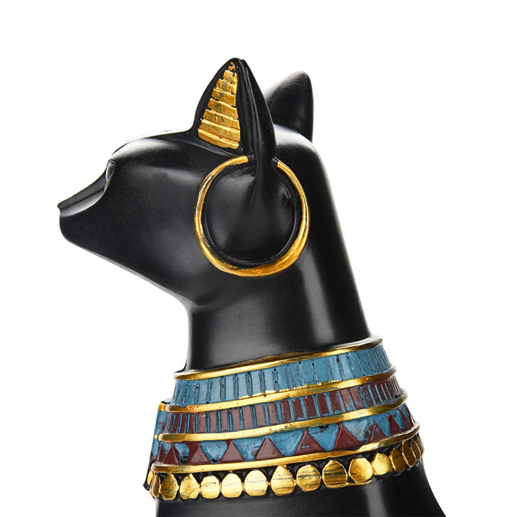 Egyptian Cat Resin Statue Figurine Household Room Ornament Crafts Gifts Home Decoration S