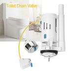 ABS Toilet Fitting Push Button Dual Drain Flush Valve Water Tank Accessory (One Piece Toilet)