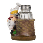 Cute Chef Statue Salt & Pepper Bottle Holder Ornaments Home Decor Kitchen Resin Crafts #A