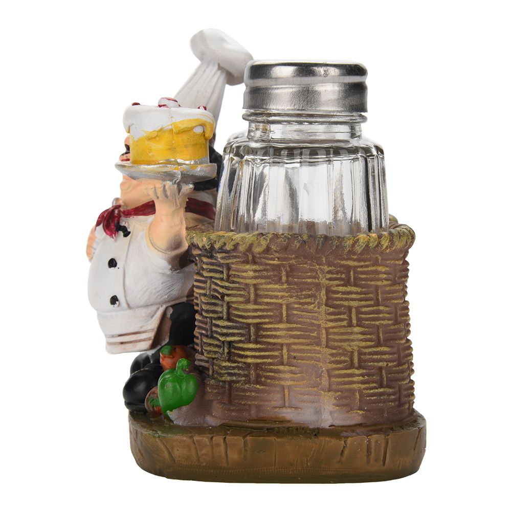 Cute Chef Statue Salt & Pepper Bottle Holder Ornaments Home Decor Kitchen Resin Crafts #A