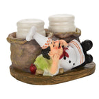 Cute Chef Statue Salt & Pepper Bottle Holder Ornaments Home Decor Kitchen Resin Crafts #C