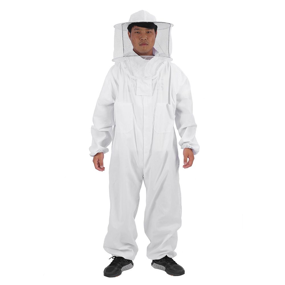 Professional Beekeeping Protective Equipment Bee Keeping Full Body Beekeeper Suit Hat XXL