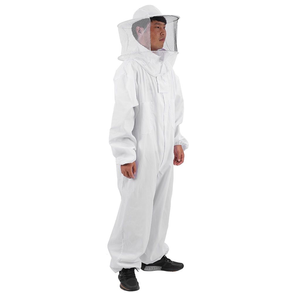 Professional Beekeeping Protective Equipment Bee Keeping Full Body Beekeeper Suit Hat XXL