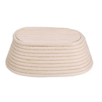 Handmade Unbleached Natural Cane Banneton Proofing Basket Dough Bread Baking Kit 21x13.5x8cm