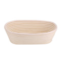 Handmade Unbleached Natural Cane Banneton Proofing Basket Dough Bread Baking Kit 25x14.5x8cm