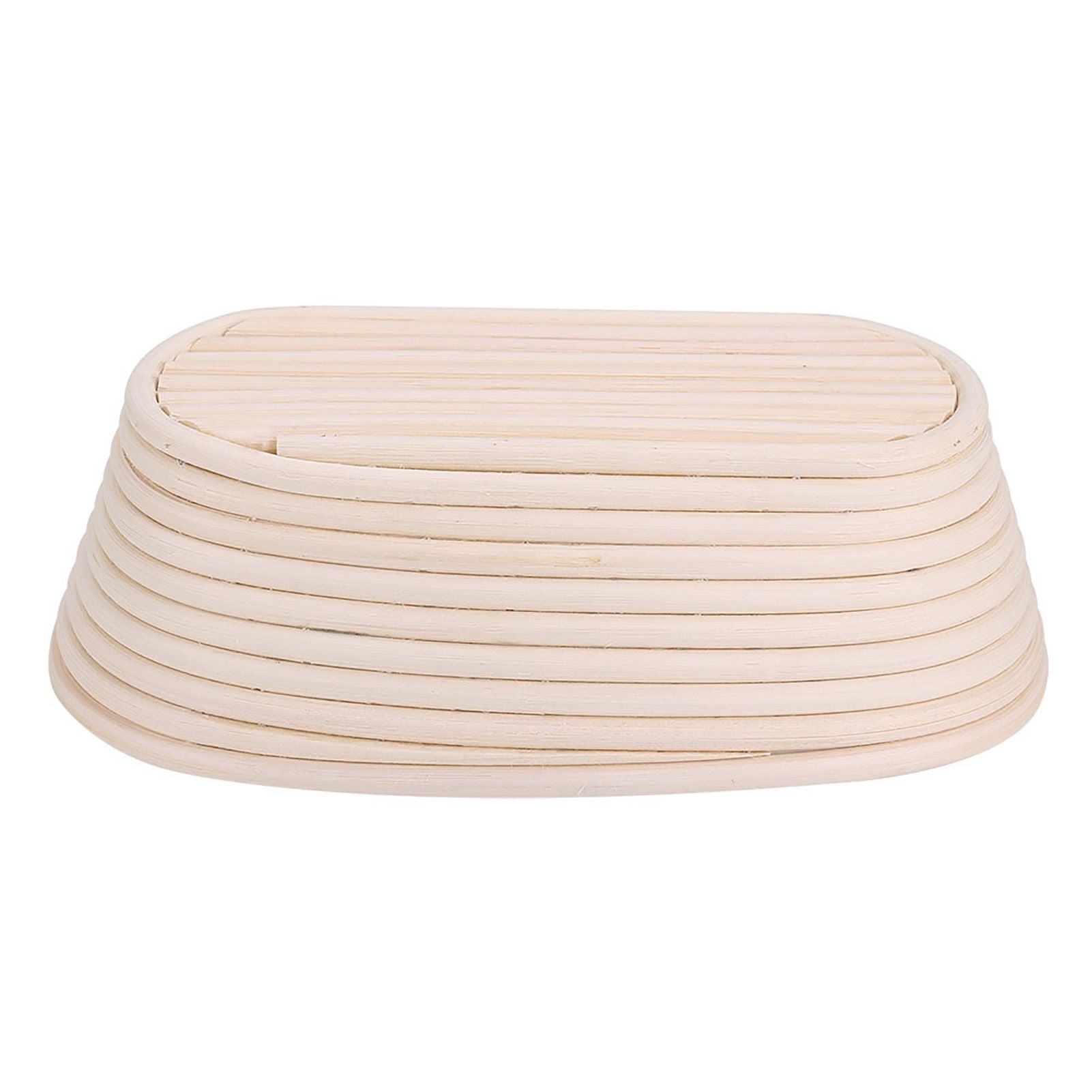 Handmade Unbleached Natural Cane Banneton Proofing Basket Dough Bread Baking Kit 25x14.5x8cm