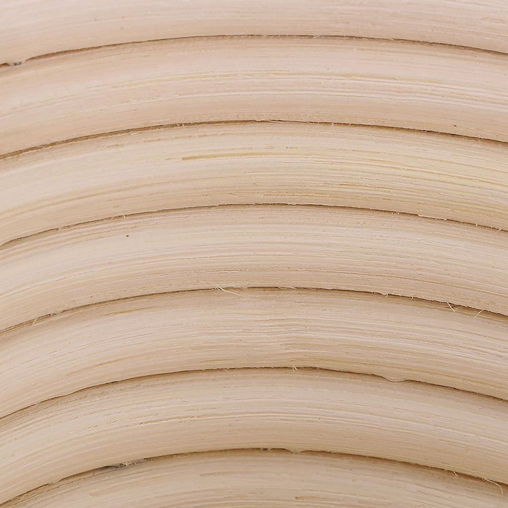 Handmade Unbleached Natural Cane Banneton Proofing Basket Dough Bread Baking Kit 25x14.5x8cm