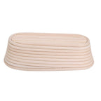 Handmade Unbleached Natural Cane Banneton Proofing Basket Dough Bread Baking Kit 27.5x14x8cm