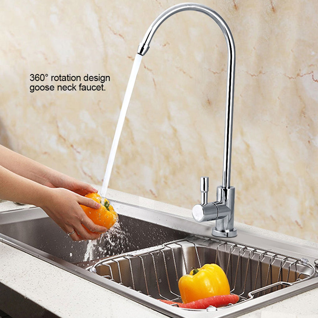 1/4'' zinc alloy Kitchen Sink Faucet Tap Chrome Reverse Osmosis RO Drinking Water Filter