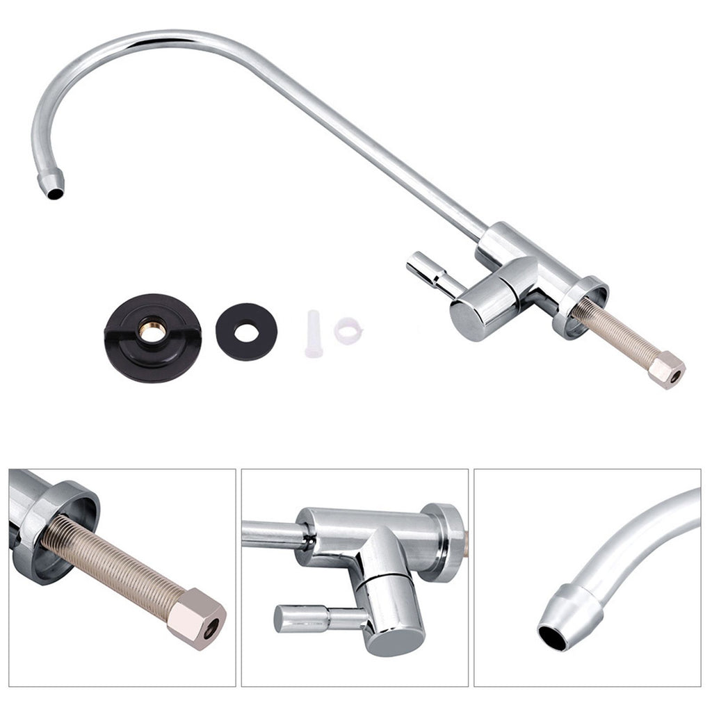 1/4'' zinc alloy Kitchen Sink Faucet Tap Chrome Reverse Osmosis RO Drinking Water Filter