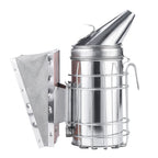 Bee Hive Smoker with Heat Shield Protection Board Iron Beekeeping Equipment