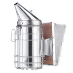 Bee Hive Smoker with Heat Shield Protection Board Iron Beekeeping Equipment