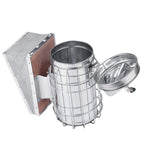 Bee Hive Smoker with Heat Shield Protection Board Iron Beekeeping Equipment