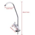1/4'' Zinc Alloy Kitchen Faucet Tap Chrome Reverse Osmosis RO Drinking Water Filter