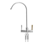 1/4'' Double Holes Sink Faucet Tap Chrome Reverse Osmosis RO Drinking Water Filter