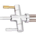 1/4'' Double Holes Sink Faucet Tap Chrome Reverse Osmosis RO Drinking Water Filter