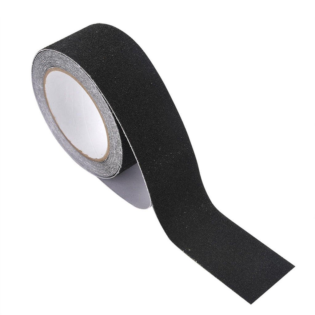 5M*5cm PVC NOn Slip Anti Skid Adhesive Tape for Stair Step Floor Safety Decoration (Black)