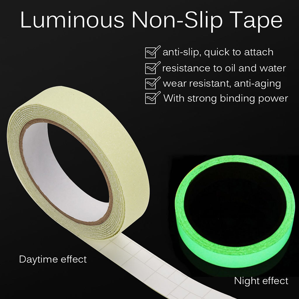 PVC Luminous NOn Slip Anti Skid Stair Step Floor Safety Warning Decoration Tape (2.5cm*3M)